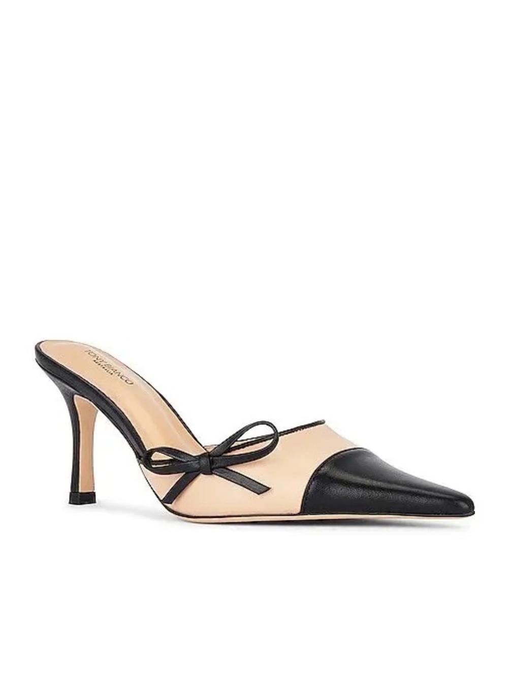 Tony Bianco Shirley Mule in Beige and Black - Size 7 - Picture 2 of 9